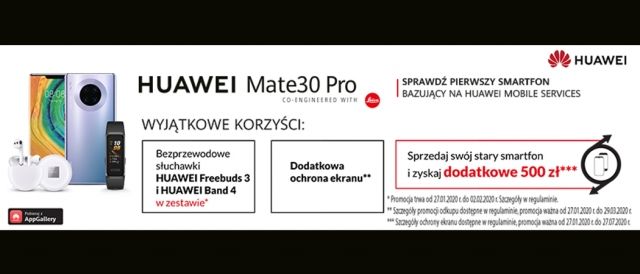 Promocja na smartfony HUAWEI w RTV EURO AGD