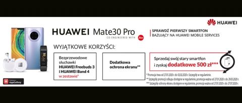 Promocja na smartfony HUAWEI w RTV EURO AGD