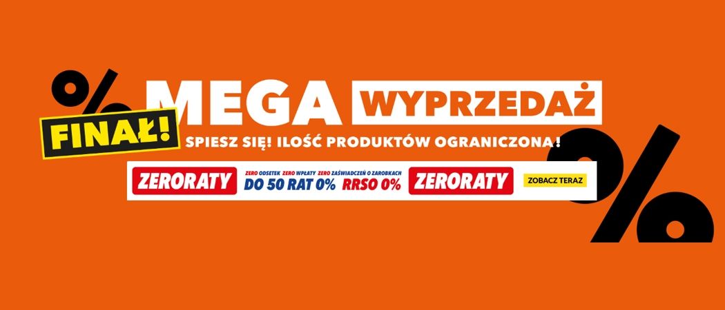 Kup taniej telewizor, laptop, smartfon i wiele innych w finale promocji MEGA WYPRZEDAŻ w RTV EURO AGD!