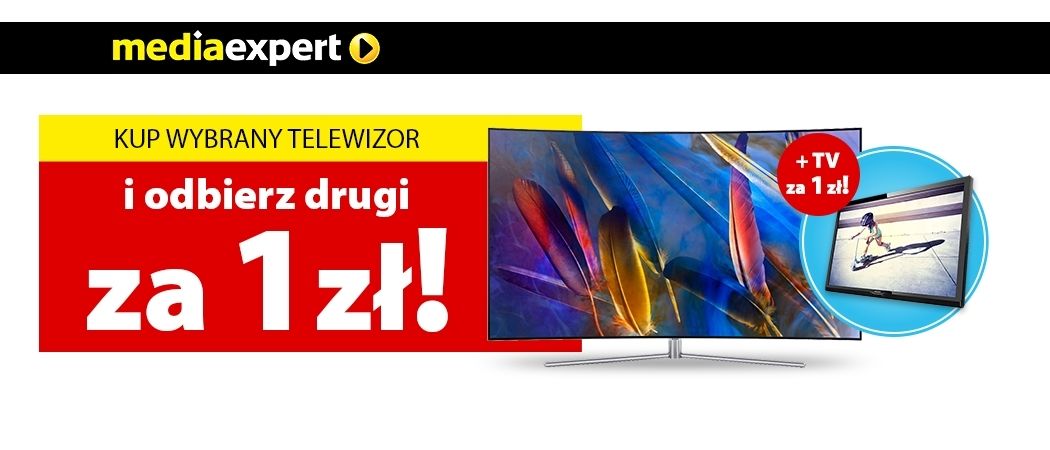 Drugi telewizor gratis (za 1 złoty) w promocji Media Expert!
