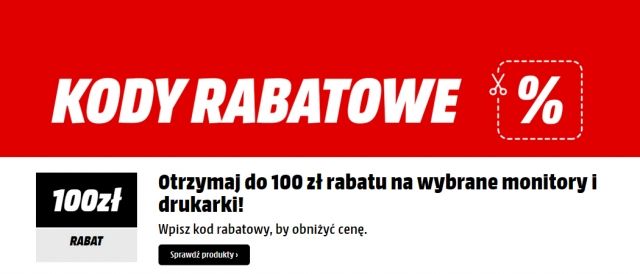Promocja na monitory i drukarki w Media Markt