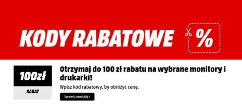 Promocja na monitory i drukarki w Media Markt