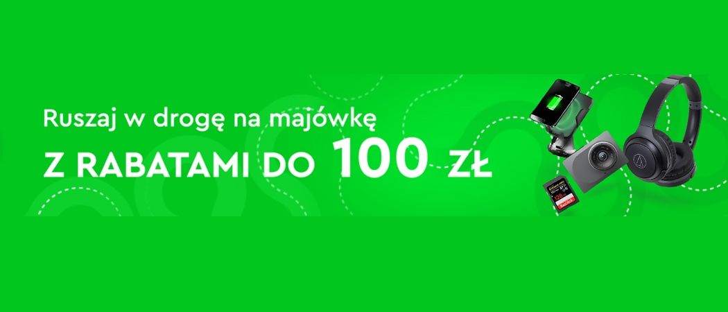 Promocja "Ruszaj w drogę na maj&oacute;wkę" w Ole Ole - kup nawigację lub słuchawki z dodatkową zniżką!