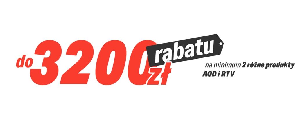 Promocja w RTV EURO AGD - kup promocyjne sprzęty i odbierz nawet do 3200 zł rabatu!