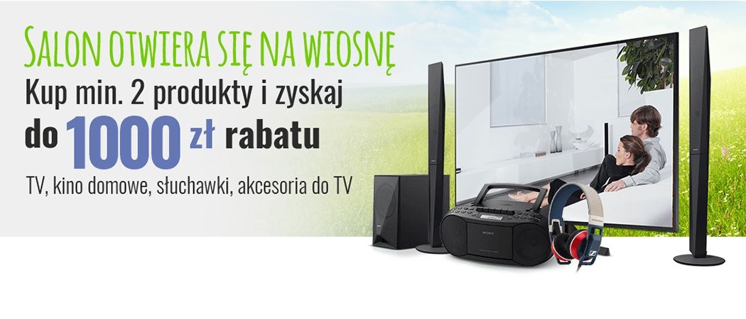 Promocja w Neo24 - kup 2 promocyjne sprzęty, jak np. telewizor lub sprzęt RTV i zyskaj nawet do 1000 zł rabatu!