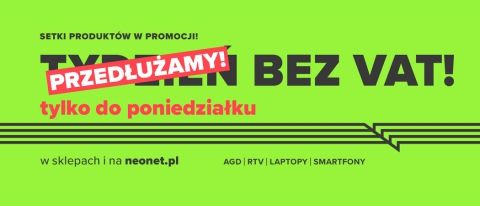 Promocja TYDZIEŃ BEZ VAT w Neonet 
