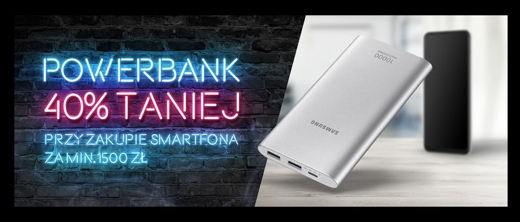 Kup promocyjny smartfon i odbierz nawet do 40% rabatu na powerbank w promocji Redcoon!