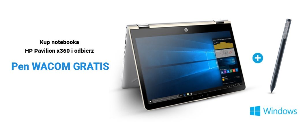 Promocja Media Expert- przy zakupie notebooka HP Pavilion gratis otrzymasz Pen WACOM!
