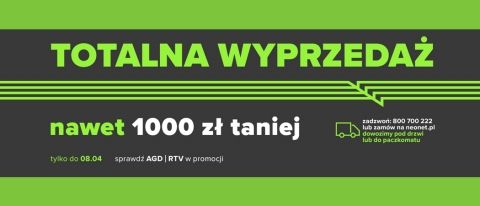 Promocja TOTALNA WYPRZEDAŻ w NEONET