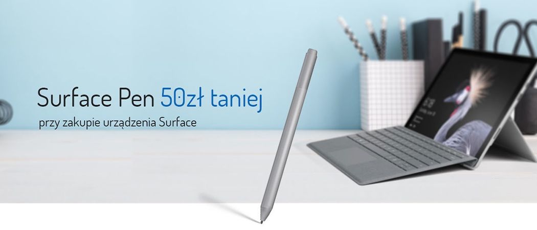Kup laptop Surface i zyskaj rabat na Surface Pen w sklepach Media Markt!