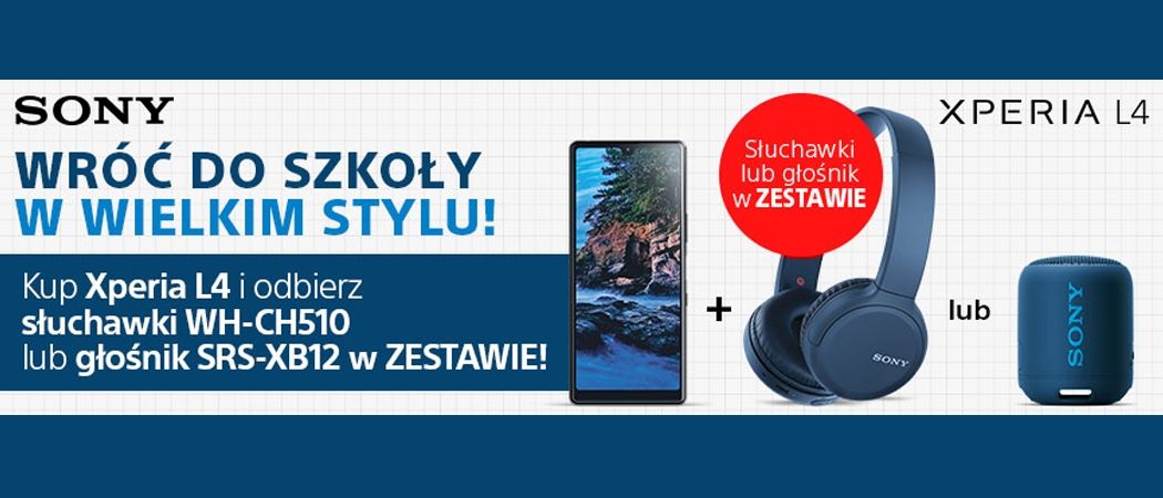 Promocja SONY w RTV EURO AGD - kup promocyjny smartfon i odbierz w prezencie słuchawki lub głośnik mobilny!