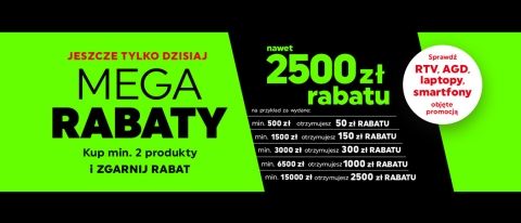 Promocja "Mega rabaty" w NEONET