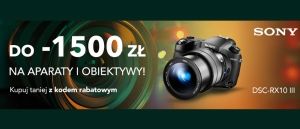 Promocja na aparaty i obiektywy SONY w RTV EURO AGD