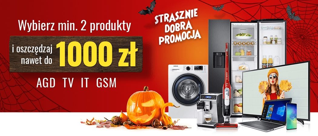 Promocja "Strasznie dobra promocja" w Neo24 - kup promocyjny sprzęt i zyskaj nawet do 1000 zł rabatu!