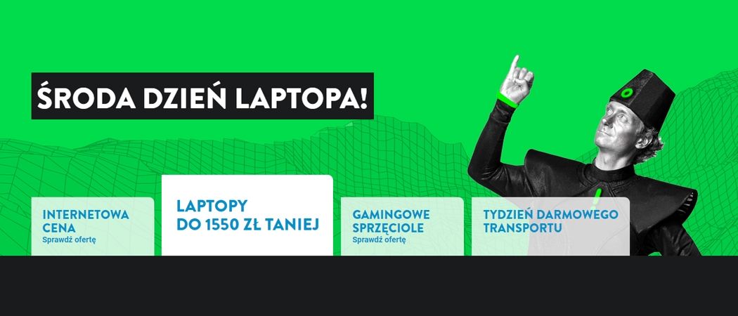 Kup promocyjny laptop i odbierz nawet do 1550 zł rabatu w promocji "Środa dzień laptopa" w Ole Ole!
