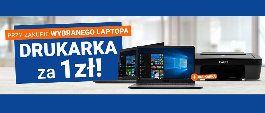 Przy zakupie wybranego laptopa drukarka za 1 zł w promocji sklep&oacute;w Avans!