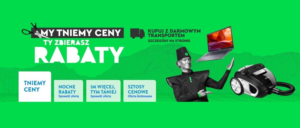 Promocja MY TNIEMY CENY, TY ZBIERASZ RABATY w Ole Ole - kup taniej wybrane RTV!