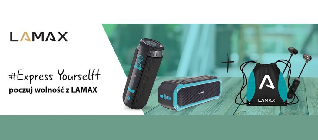 Promocja LAMAX - kup głośnik mobilny LAMAX i odbierz słuchawki lub plecak gratis!
