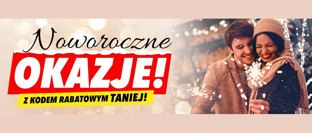 Promocja NOWOROCZNE OKAZJE w Media Expert - kup wybrane RTV taniej z kodem rabatowym!