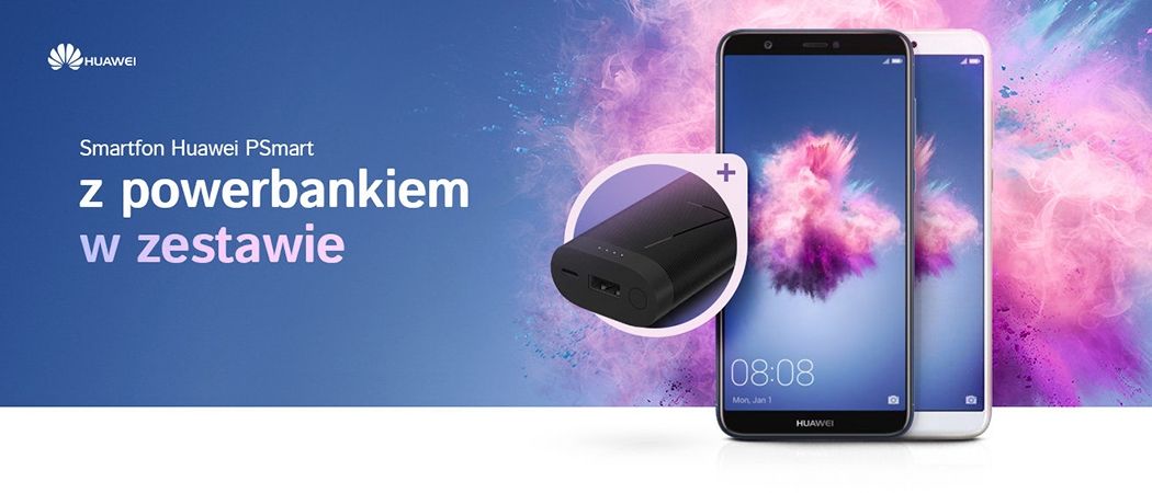 Promocja na smartfony HUAWEI P - kup smartfon HUAWEI z powerbankiem gratis!