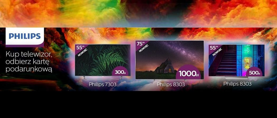 Promocja w Media Markt - kup telewizor Philips i odbierz nawet 1000 zł na karcie podarunkowej!