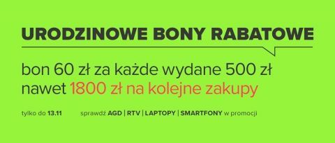Promocja "Urodzinowe bony" w NEONET