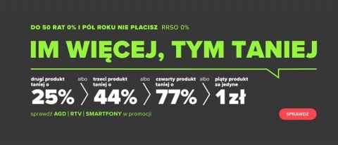 Promocja IM WIĘCEJ, TYM TANIEJ w NEONET