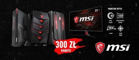 Promocja na komputery MSI