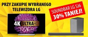 Soundbarr LG SJ6 30% taniej