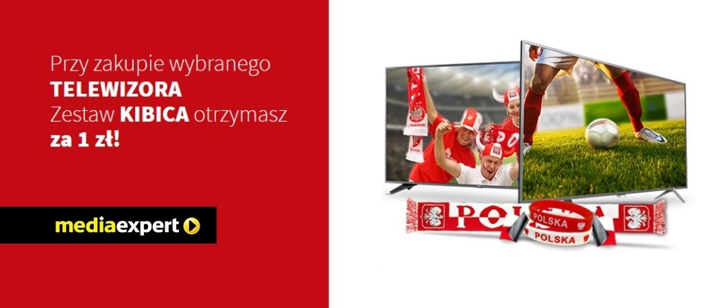 Promocja na telewizory w Media Expert - zestaw kibica gratis!