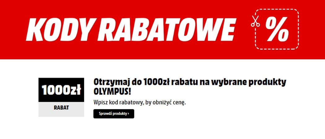 Kup promocyjny obiektyw OLYMPUS i zyskaj nawet do 1000 zł rabatu w promocji Media Markt!