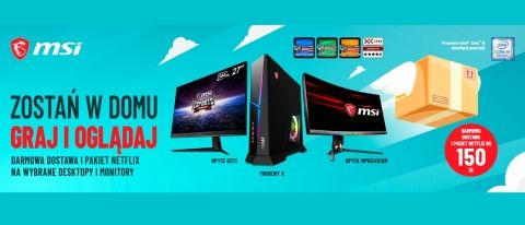 Promocja na komputery i monitory MSI