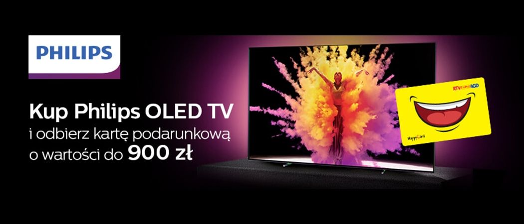Kup telewizor Philips i odbierz nawet do 900 zł na karcie podarunkowej w promocji RTV EURO AGD!