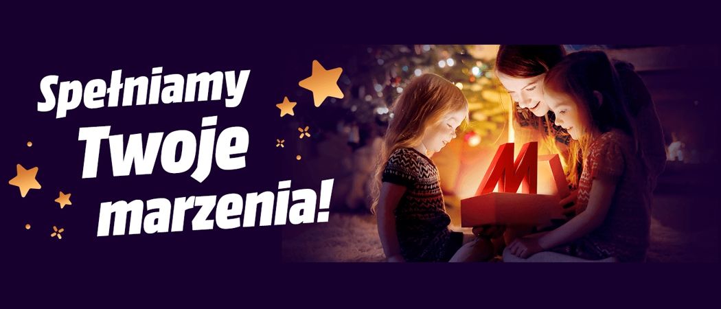 Promocja świąteczna SPEŁNIAMY TWOJE MARZENIA w Media Markt - kup taniej promocyjne RTV!