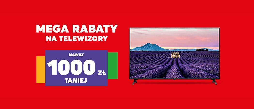 Mega rabaty na telewizory w Neonet - kup telewizor z rabatem nawet do 1000 zł!