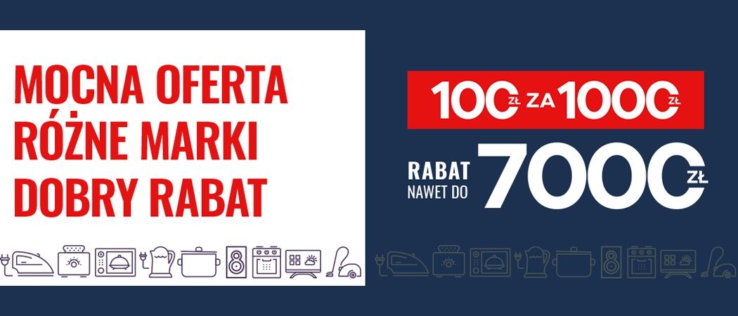 Promocja MOCNA OFERTA w Neo24 - kup wybrane RTV i zyskaj 100 zł rabatu za każde wydane 1000 zł!