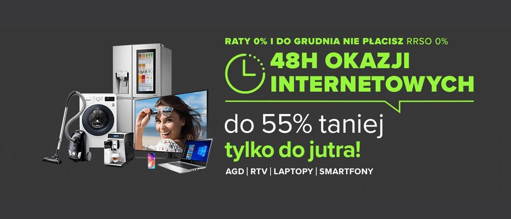 Promocja 48H OKAZJI INTERNETOWYCH w Neonet - kup promocyjne RTV taniej z kodem rabatowym!