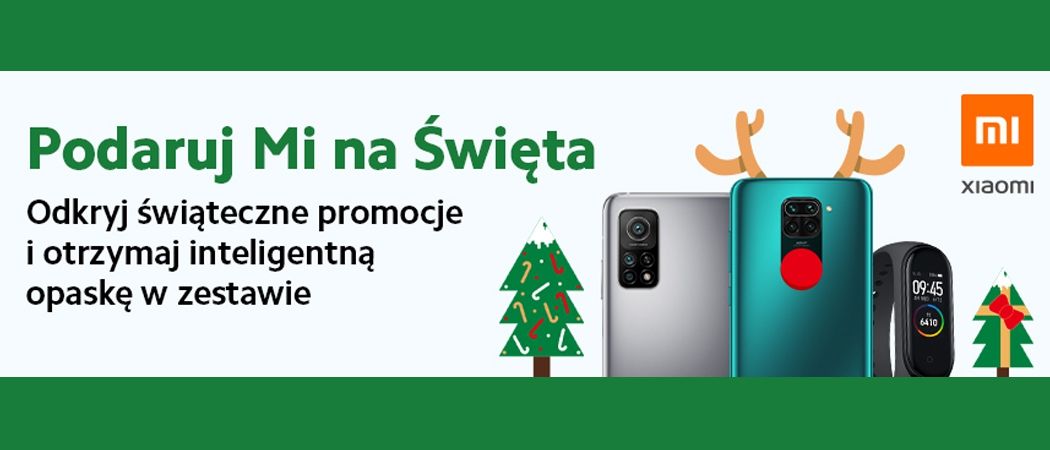 Promocja PAODARUJ MI NA ŚWIĘTA w RTV EURO AGD - kup wybrany smartfon XIAOMI i odbierz opaskę w prezencie!