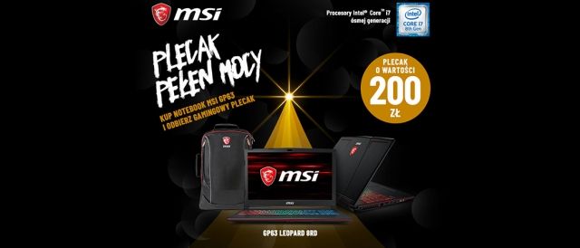 Promocja na laptopy MSI w Media Expert