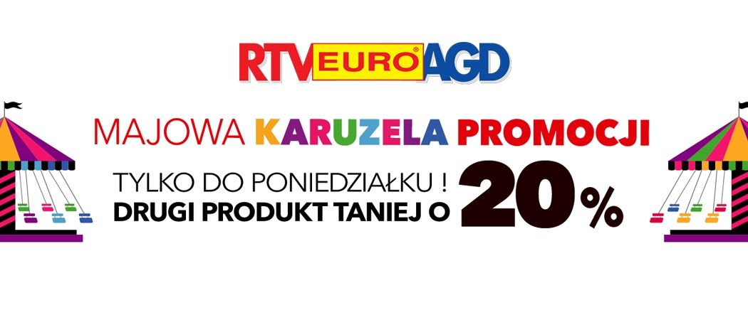 Dodatkowa zniżka 20% na telewizory, komputery i RTV w RTV EURO AGD!