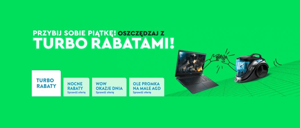 Promocja TORNADO RABAT&Oacute;W w Ole Ole - kup jeszcze taniej promocyjne RTV!