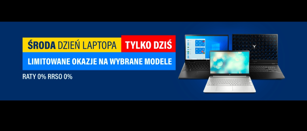 Promocja Środa Dzień Laptopa w Rtv Euro Agd - kup taniej laptop!