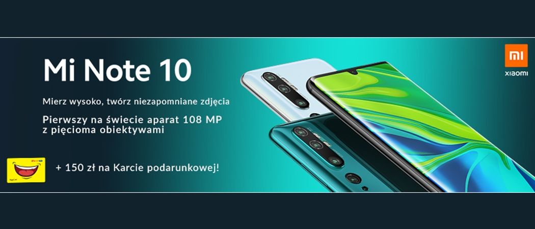 Promocja XIAOMI w RTV EURO AGD - kup wybrany smartfon i odbierz 150 zł na karcie podarunkowej!