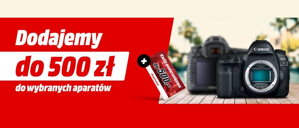 Promocja w Media Markt - kup aparat fotograficzny i odbierz do 500 zł na kolejne zakupy!