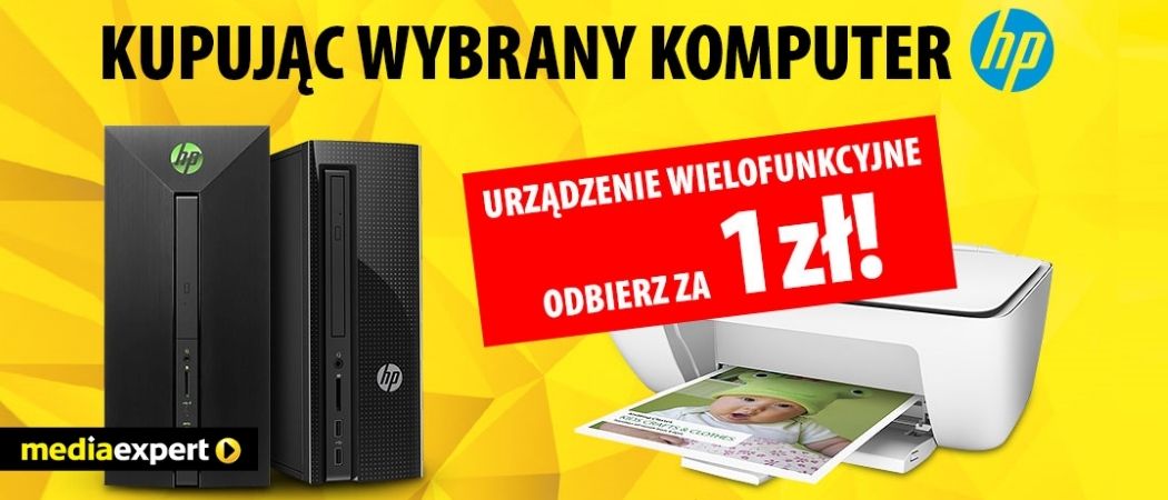 Promocja na komputery stacjonarne w Media Expert - drukarka HP gratis!