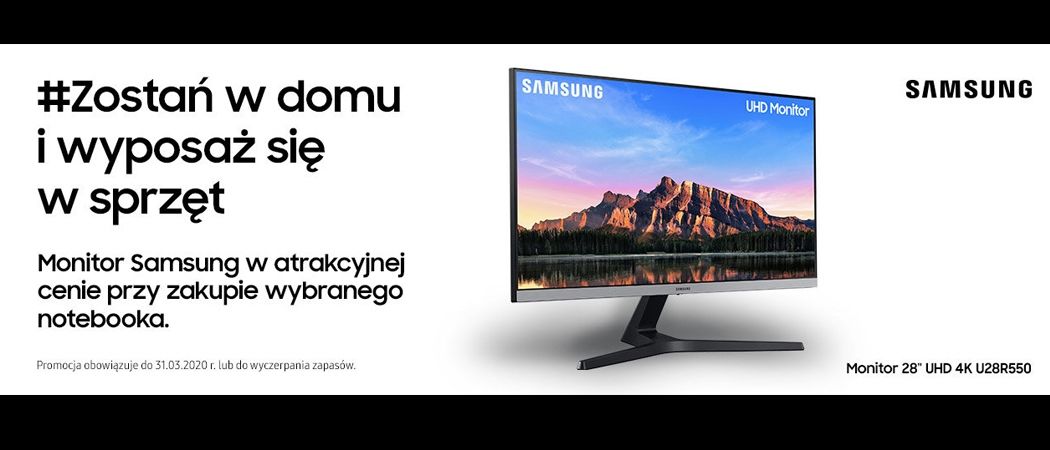 Promocja ZOSTAŃ W DOMU w Vobis - kup wybrany laptop i odbierz rabat na monitor SAMSUNG!