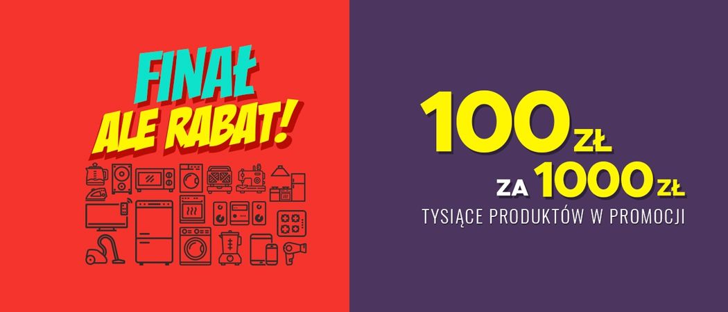 Promocja ALE RABAT w Neo24 - kup wybrane RTV i zyskaj 100 zł rabatu za każde wydane 100 zł!