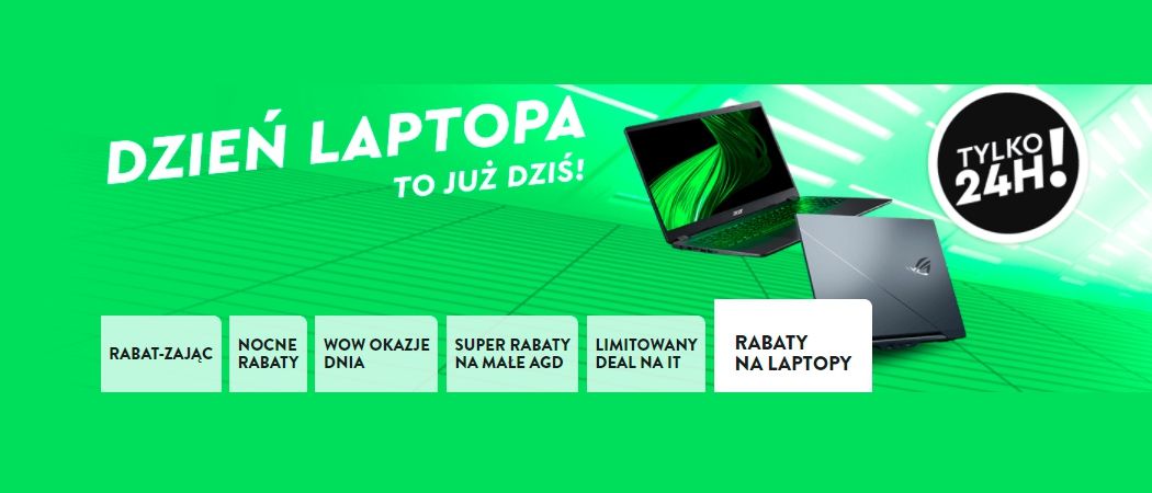 Promocja DZIEŃ LAPTOPA w Ole Ole - kup wybrany laptop taniej z kodem rabatowym!