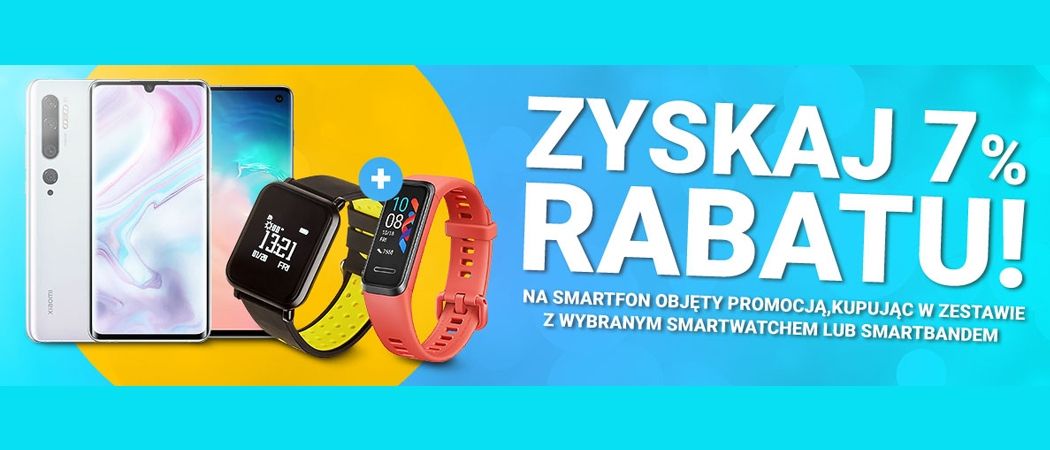 Promocja Avans na smartfony - kup wybrany smartfon i odbierz rabat na smartwatch lub smartband!