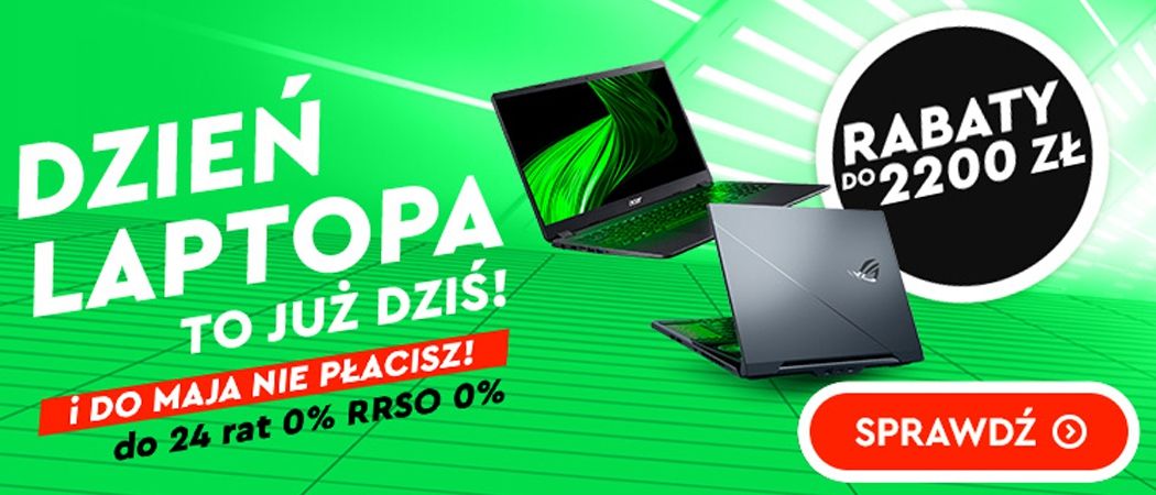 Promocja DZIEŃ LAPTOPA w Ole Ole - kup wybrany laptop nawet do 2200 zł taniej z kodem rabatowym!